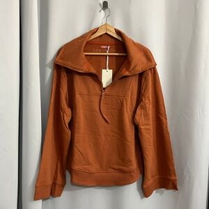 Mind Less Kyrie Irving Capsule 1 Medio Pullover Sienna Orange M Quarter Zip DSWT